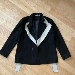 Studio Patchwerk Blazer in black. Reworked blazer.